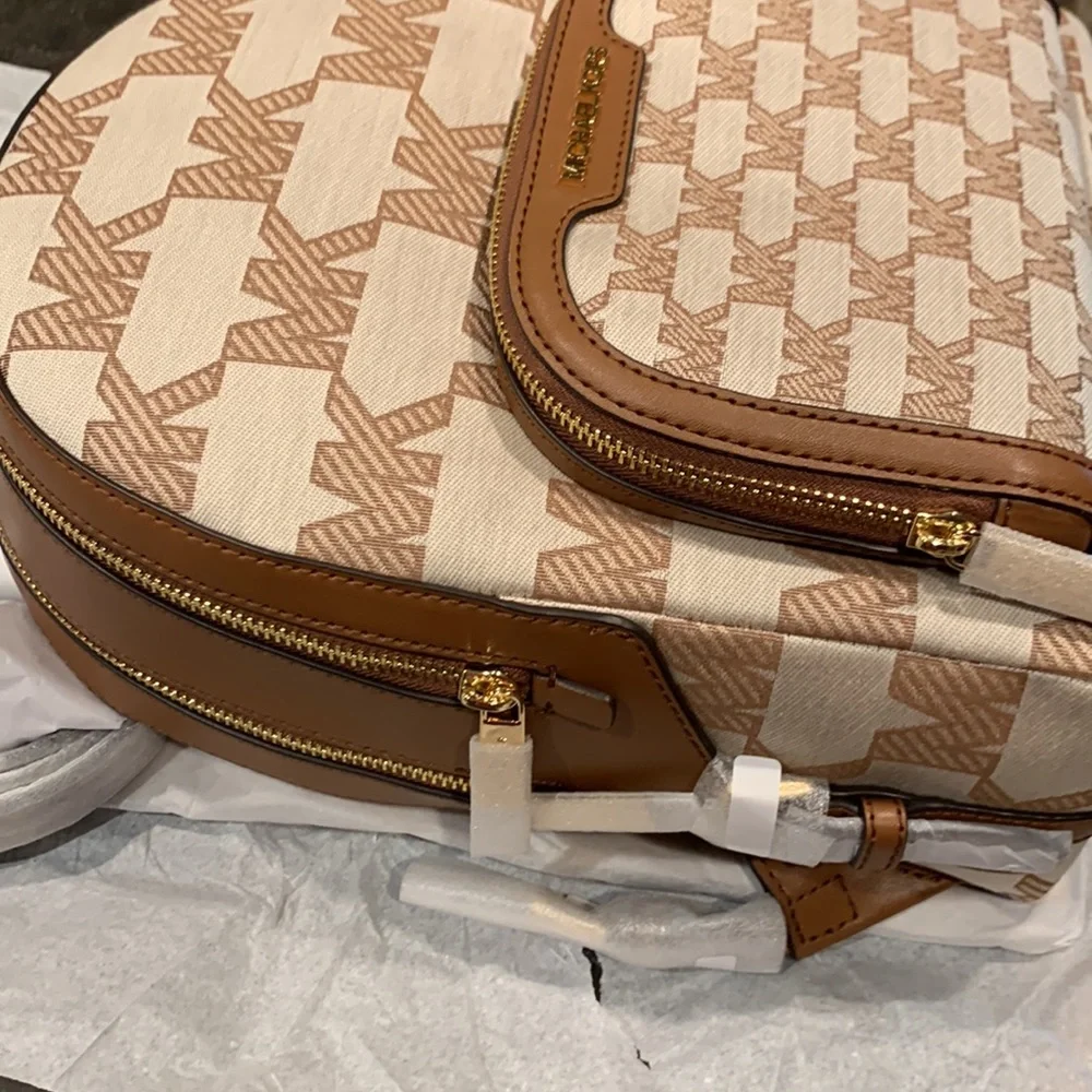 Michael Kors Jaycee Medium Logo Jacquard Backpack